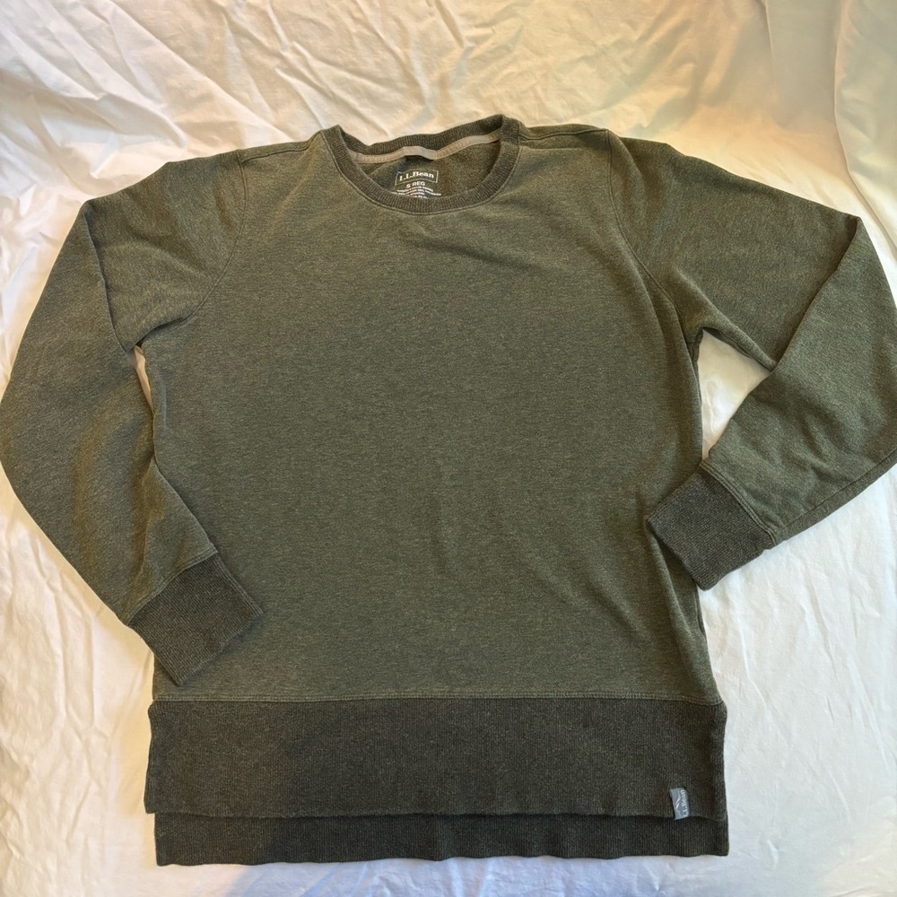 L.L. Bean Forest Green Crewneck Sweater
